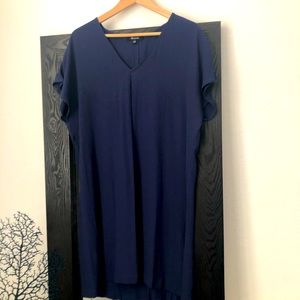 Made well navy blue dress. Large large